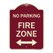 Signmission Fire Lane with Bidirectional Arrow Heavy-Gauge Aluminum Architectural Sign, 24" x 18", BU-1824-23990 A-DES-BU-1824-23990 - alternate 1